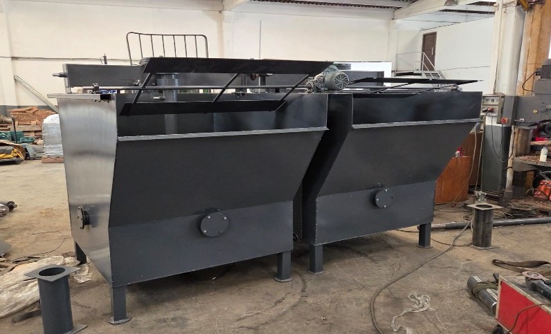 Newly manufactured process cells on an assembly floor